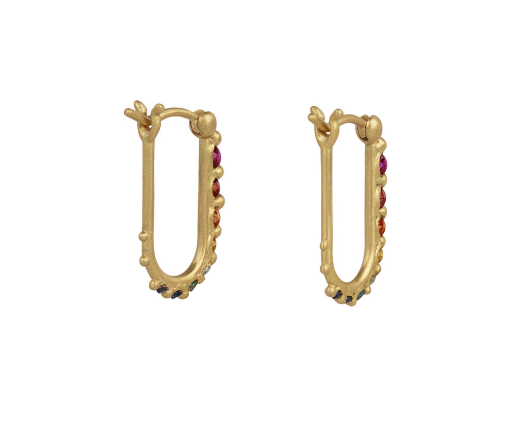 Polly Wales Rainbow Ularis Hoop Earrings Back