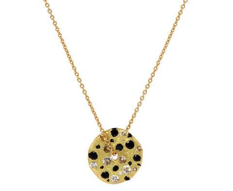 Black & White Celeste Spinner Necklace
