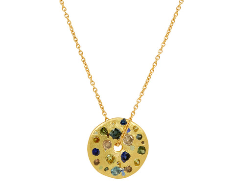 Cypress Celeste Spinner Necklace