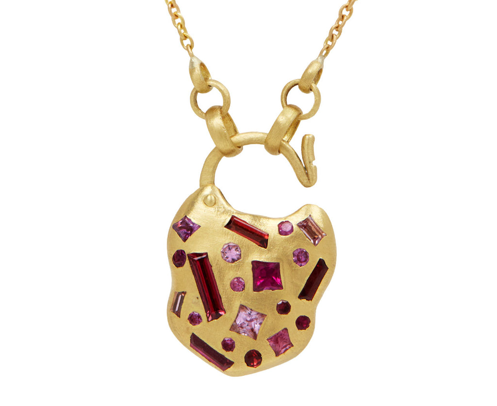 Plum Blossom Coeur de Confetti Necklace