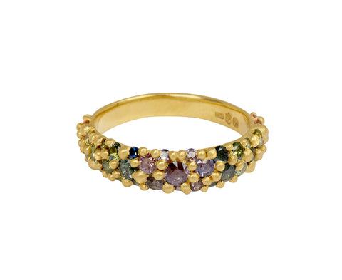 Narrow Blossom Crush River Ring