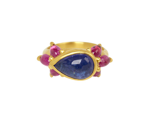 Purple & Pink Cetonia Tourmaline Ring