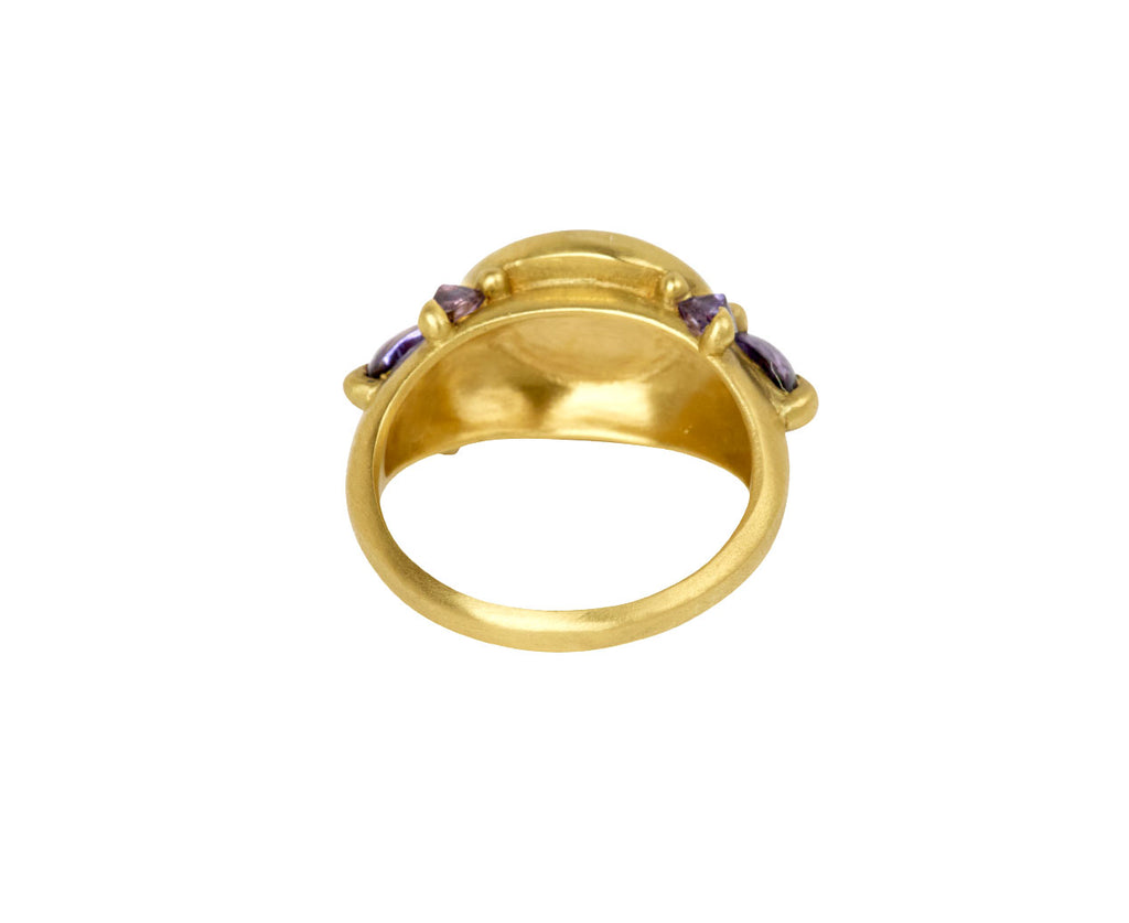 Yellow & Purple Cetonia Tourmaline Ring