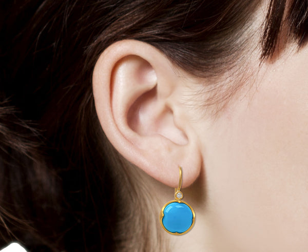 Cathy Waterman Sleeping Beauty Turquoise Earrings