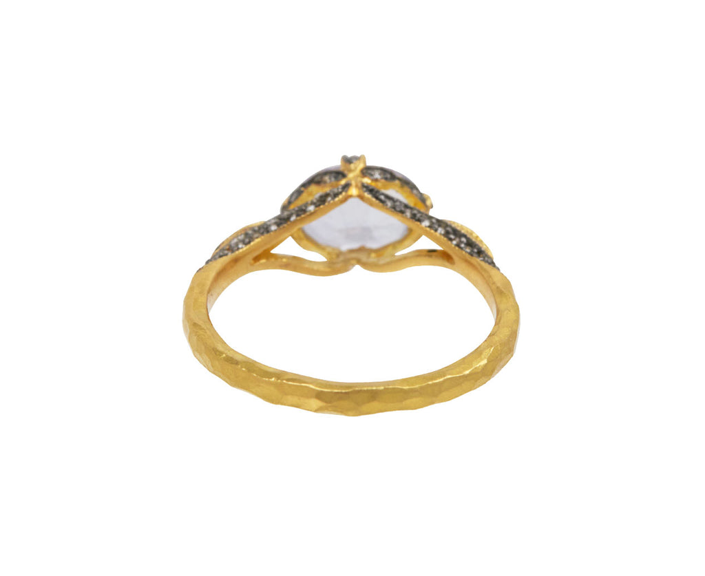 Tanzanite Petal Side Ring