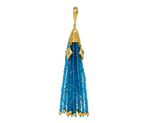 Apatite Tassel Charm Pendant ONLY