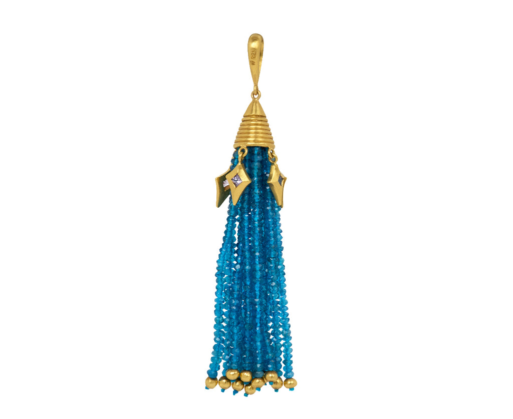 Apatite Tassel Charm Pendant ONLY