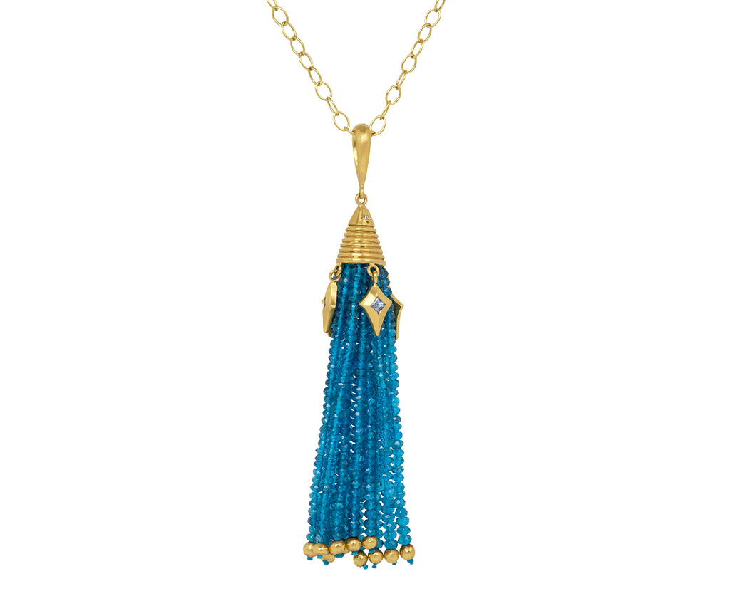 Apatite Tassel Charm Pendant ONLY