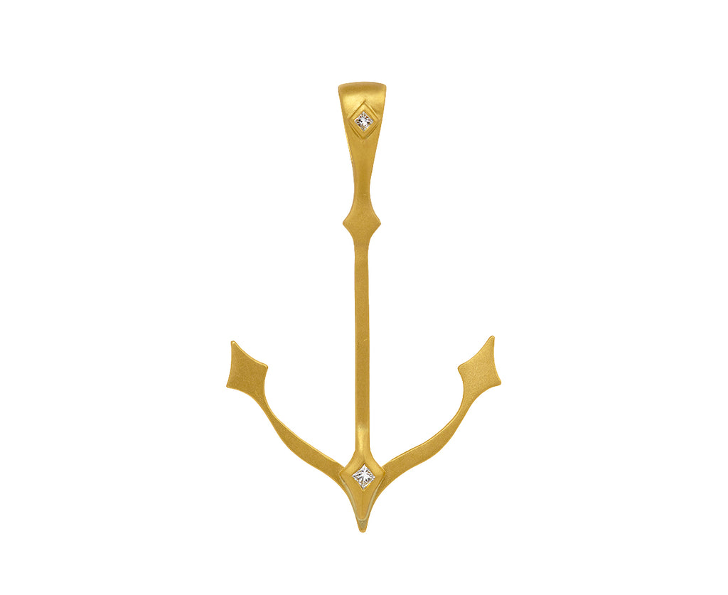 Gold Anchor Charm Pendant ONLY