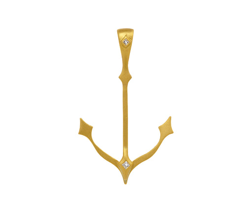 Gold Anchor Charm Pendant ONLY
