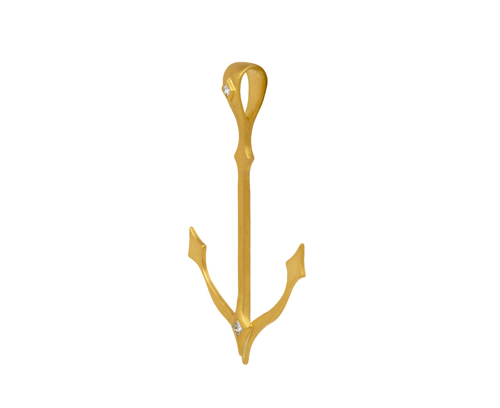 Gold Anchor Charm Pendant ONLY