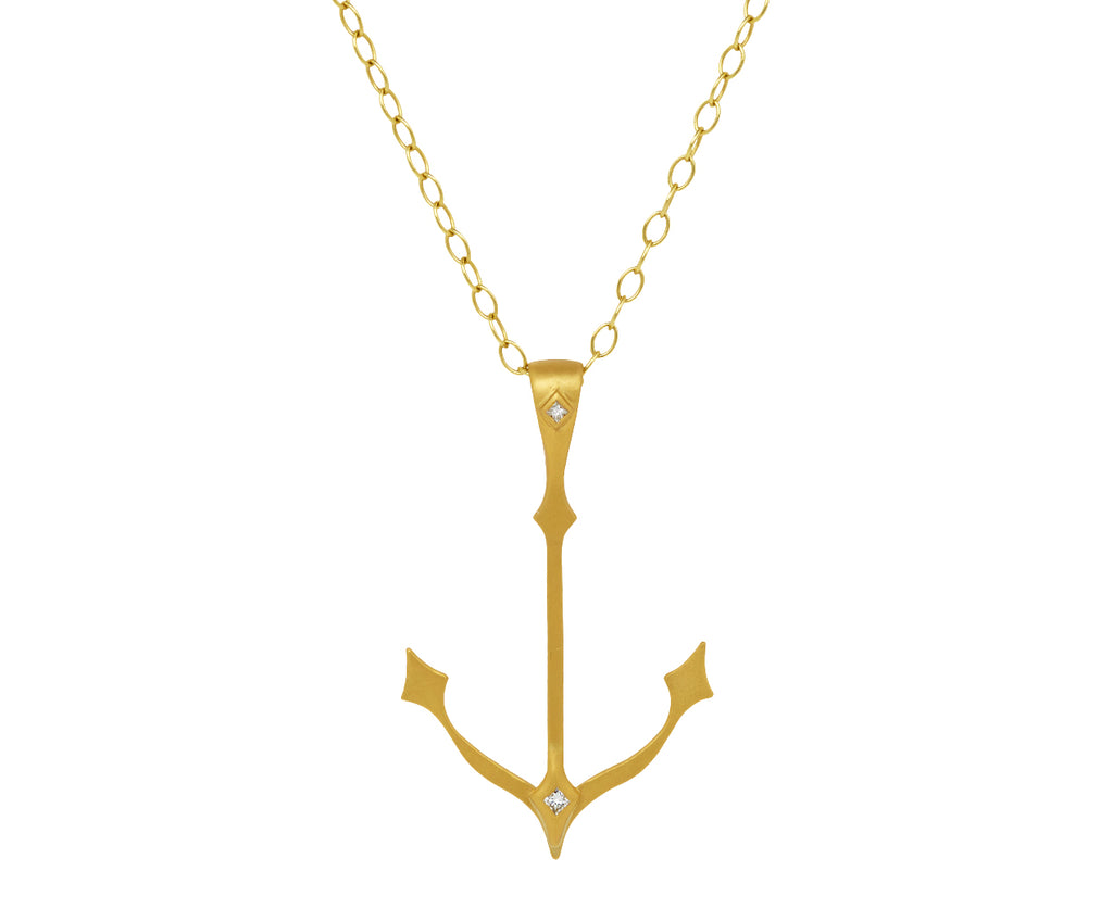 Gold Anchor Charm Pendant ONLY