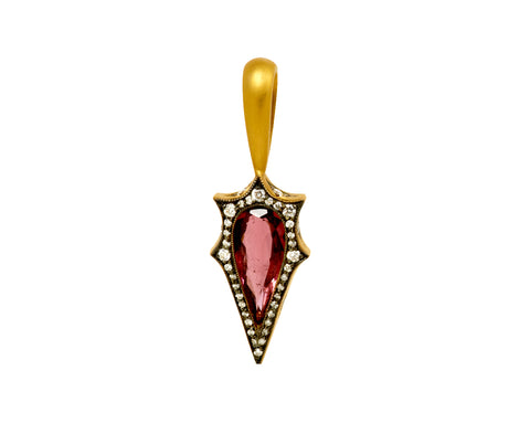 Pink Tourmaline Mermaid Charm Pendant ONLY - TWISTonline