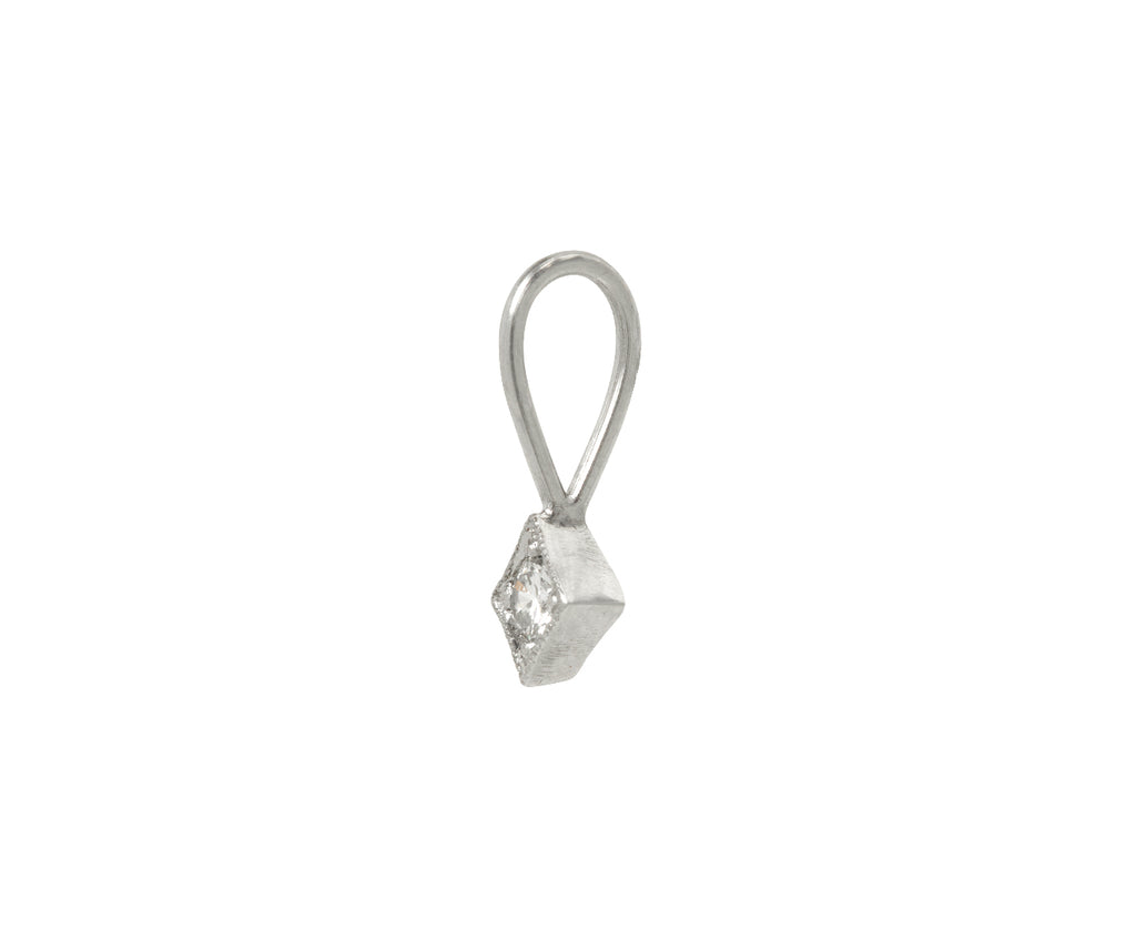Platinum Diamond Charm Pendant ONLY