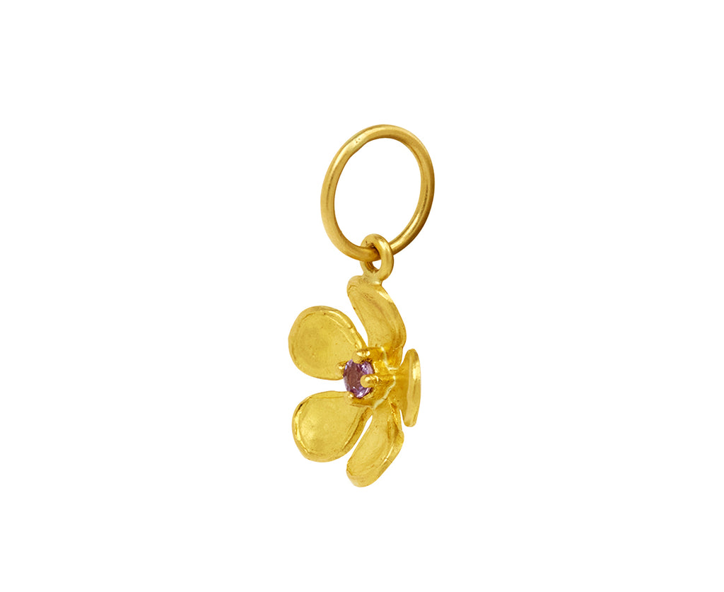 Pink Sapphire Violet Charm Pendant ONLY