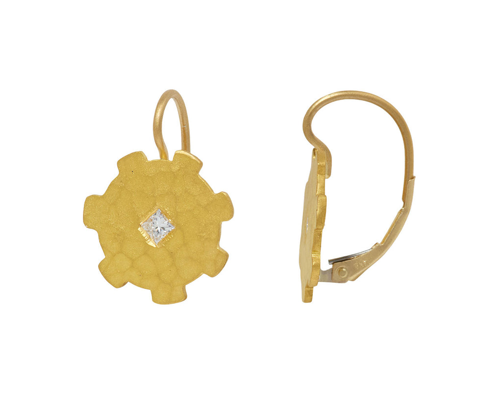 Diamond Turret Earrings