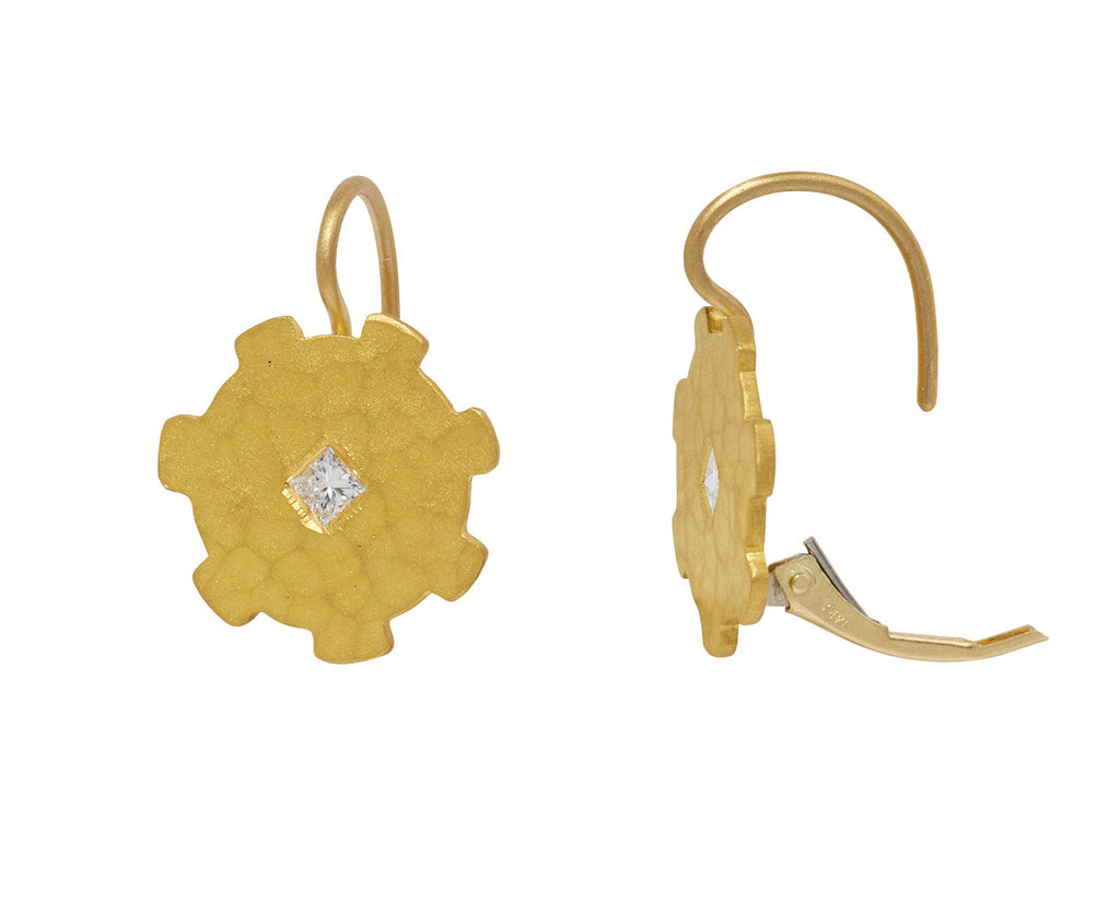 Diamond Turret Earrings