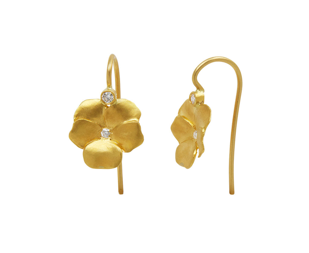 Diamond Forest Violet Earrings