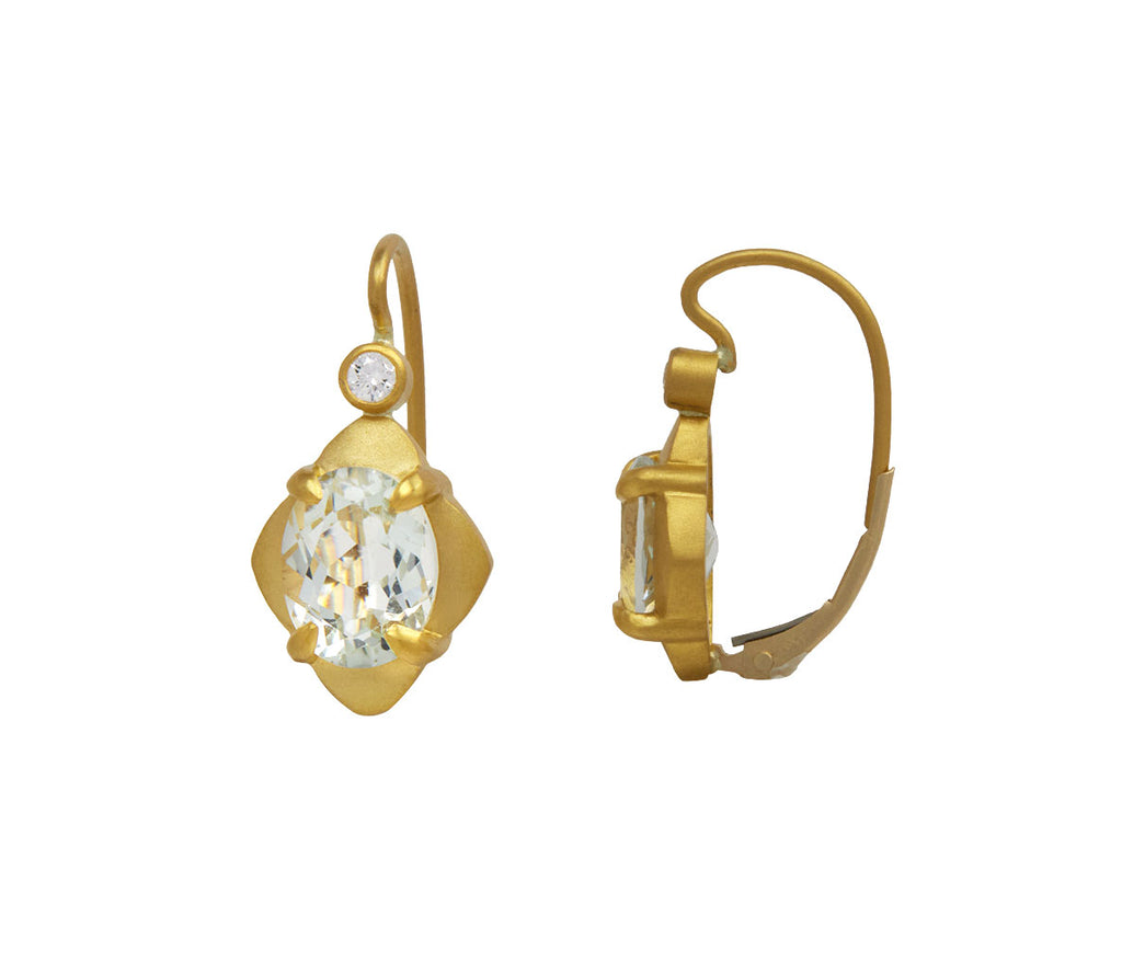 White Topaz Aphrodite Earrings