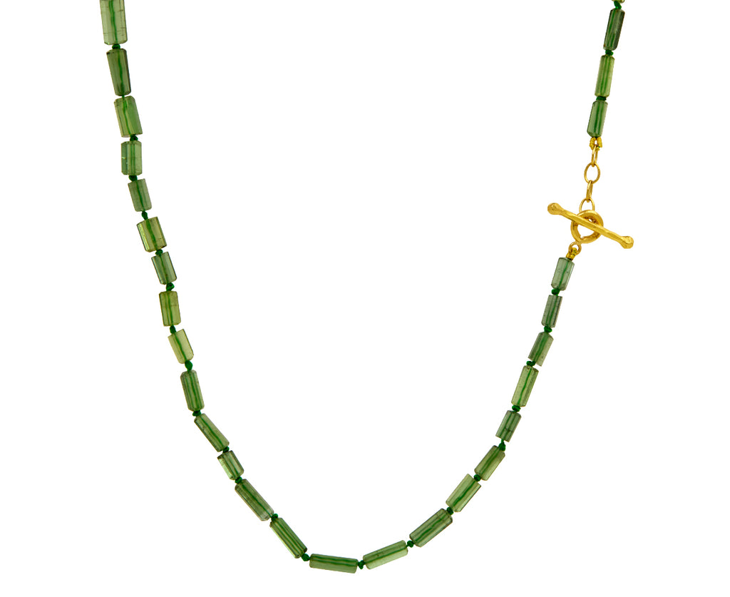 Green Tourmaline Beaded Necklace