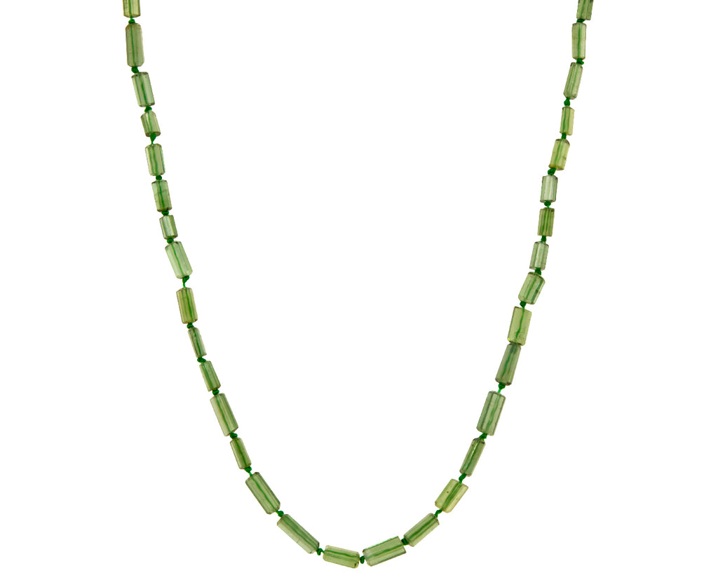 Green Tourmaline Beaded Necklace