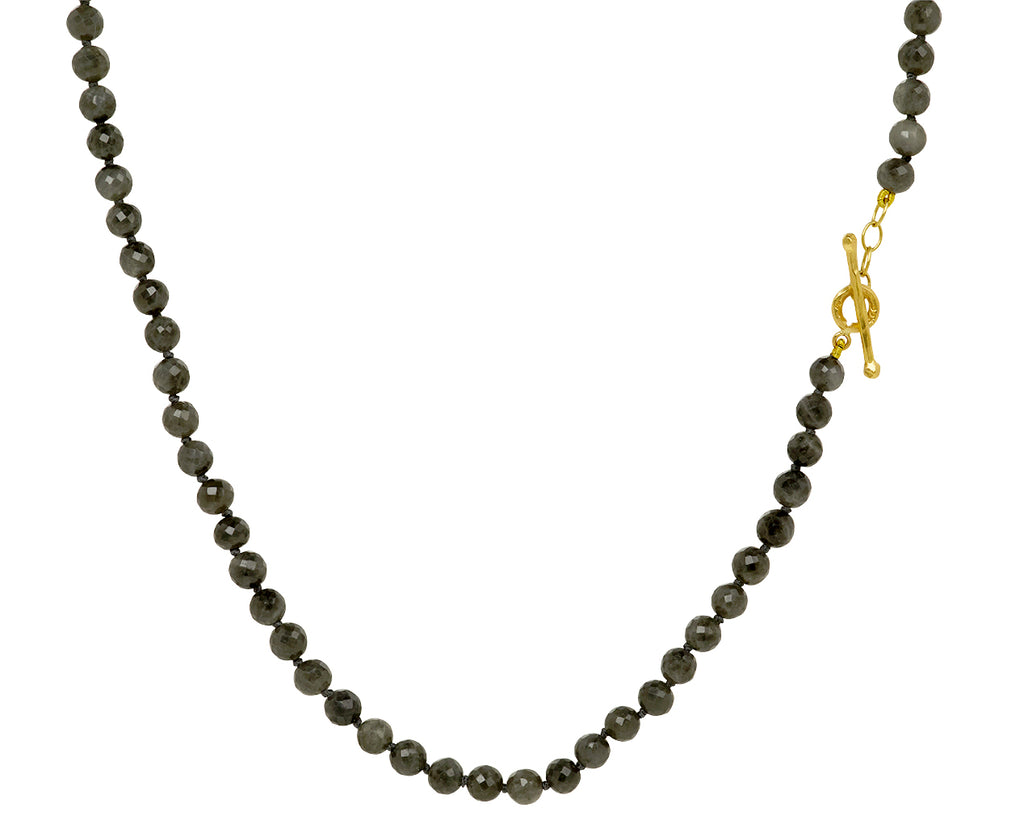 Gray Quartz Beaded Necklace