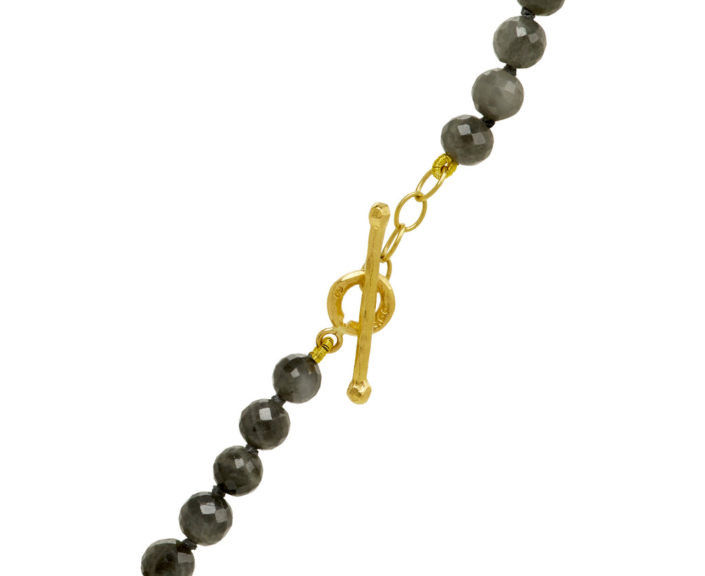 Gray Quartz Beaded Necklace