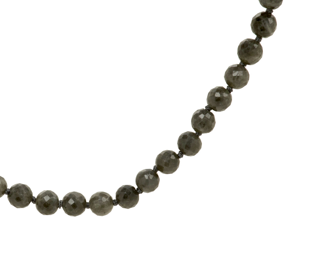 Gray Quartz Beaded Necklace