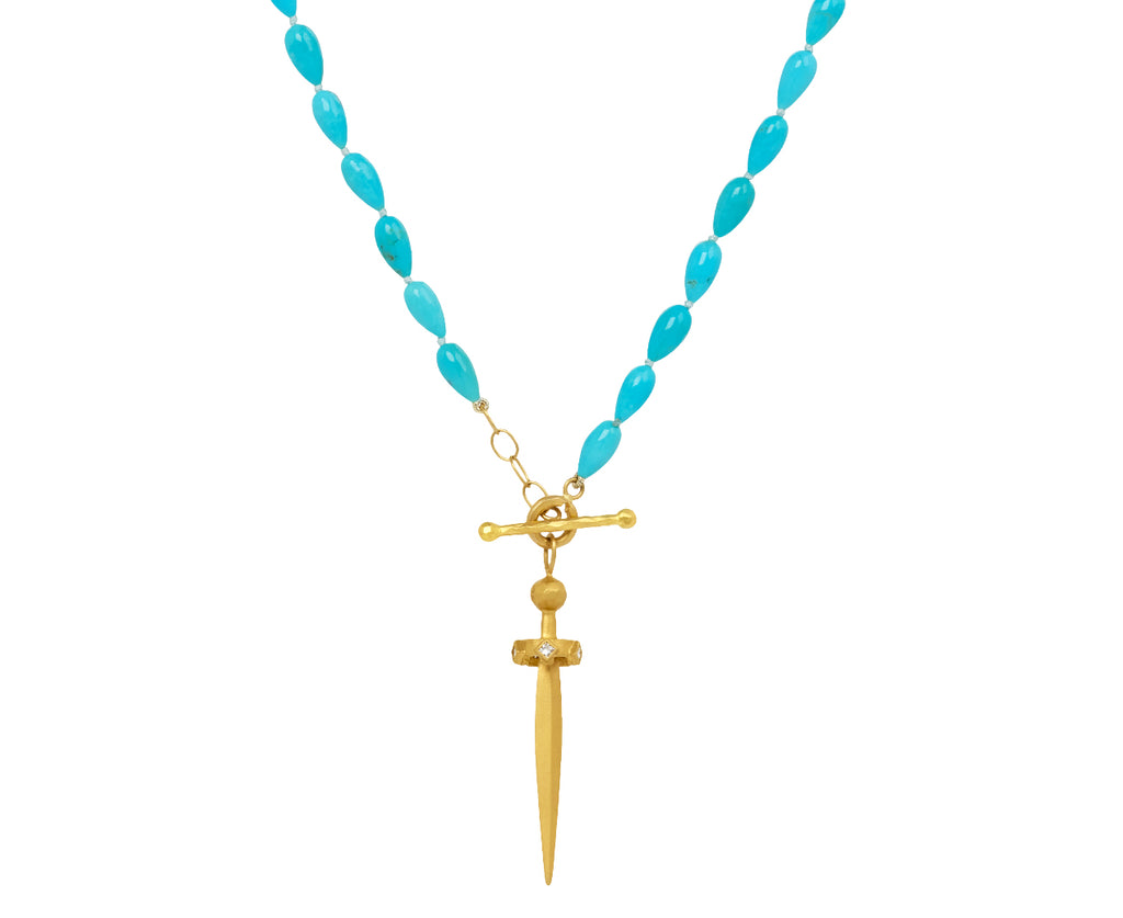 Turquoise Sword Necklace