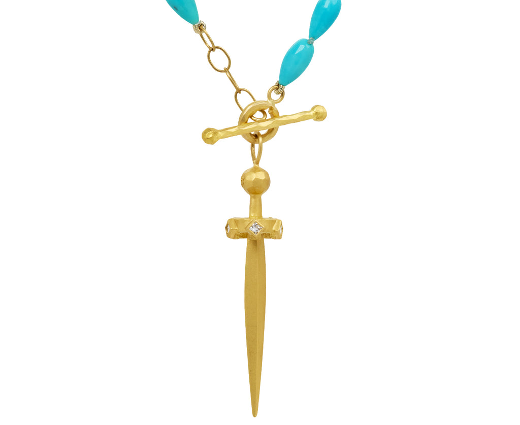 Turquoise Sword Necklace