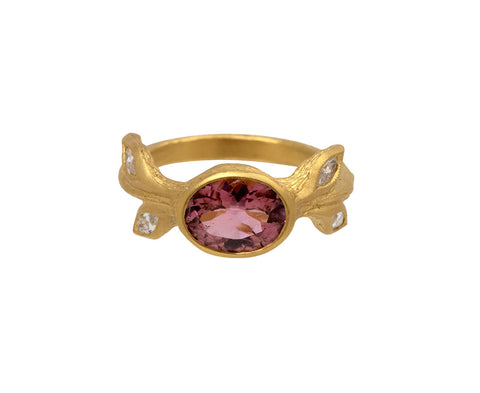 Pink Tourmaline Diana Ring
