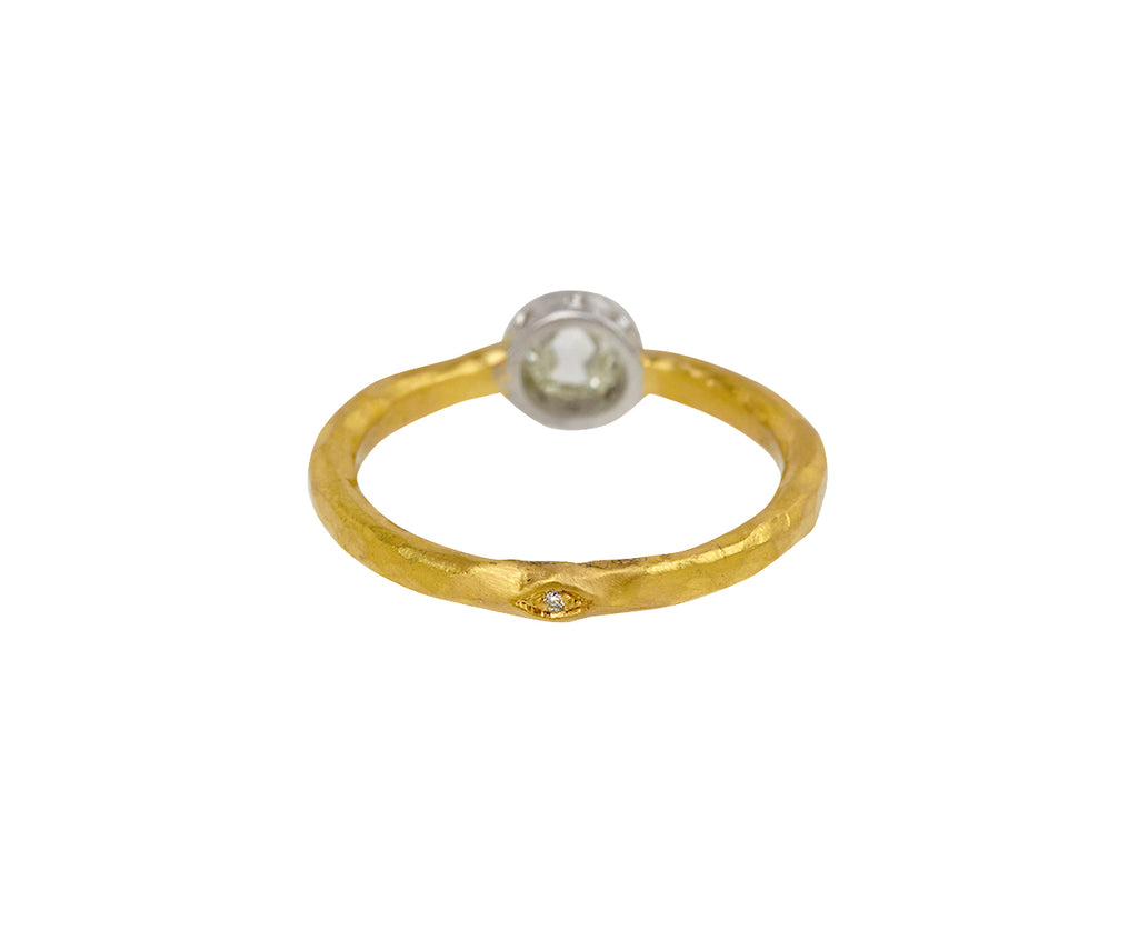 Round Rose Cut Diamond Branch Ring