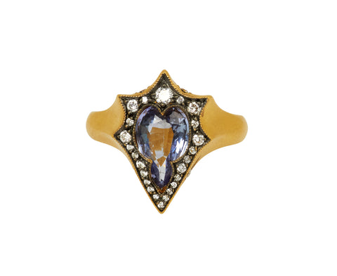 Tanzanite Mermaid Heart Ring - TWISTonline