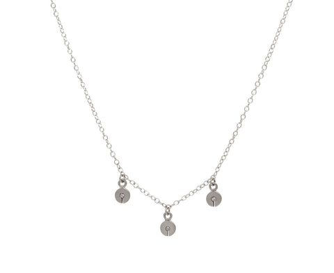 Gray Diamond Trio Celah Pendant Necklace