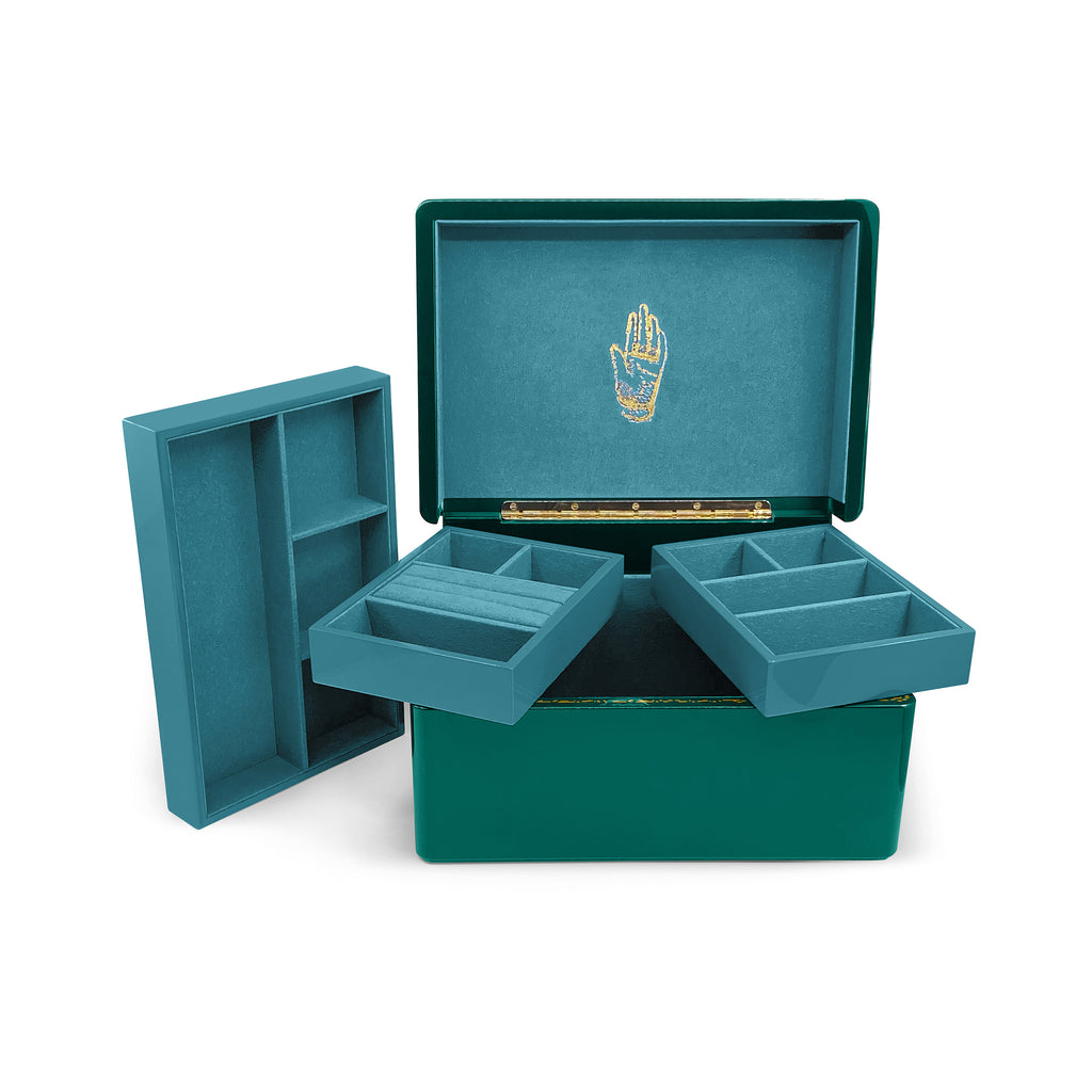 Malachite Trunk Jewelry Box