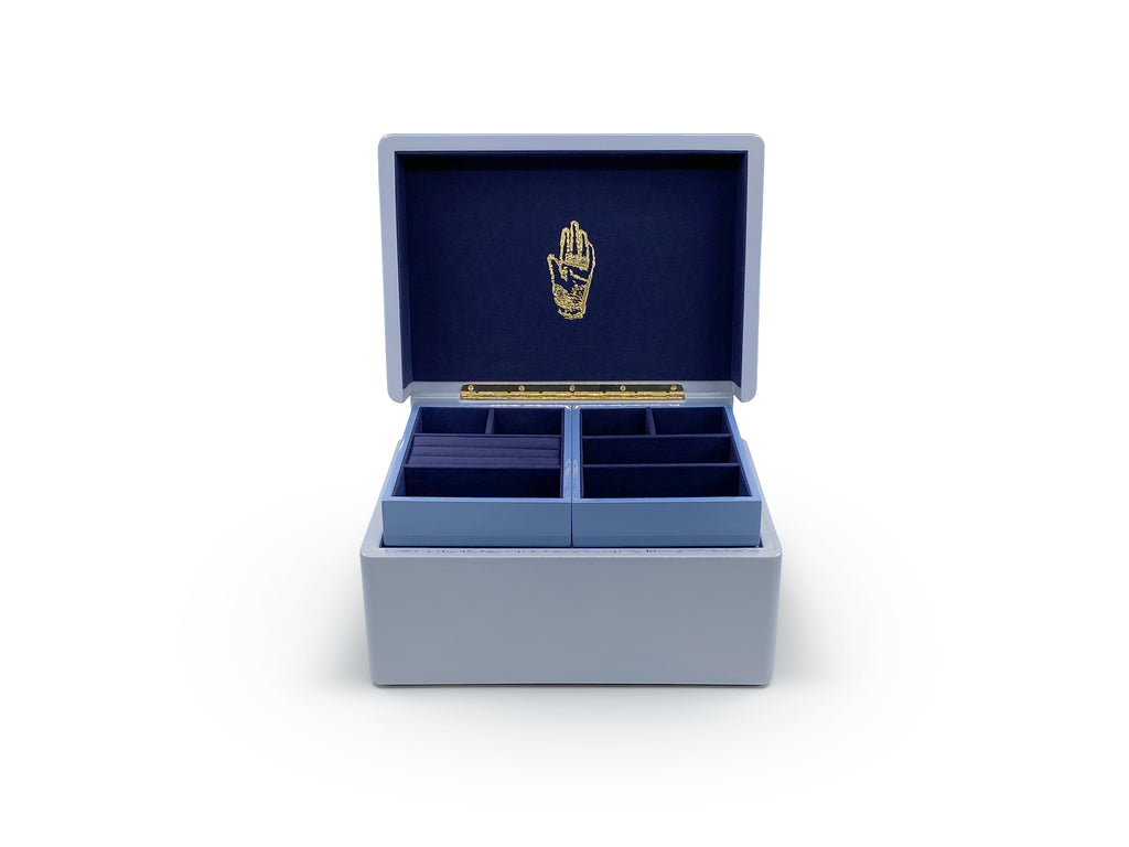 Evening Blue Trunk Jewelry Box