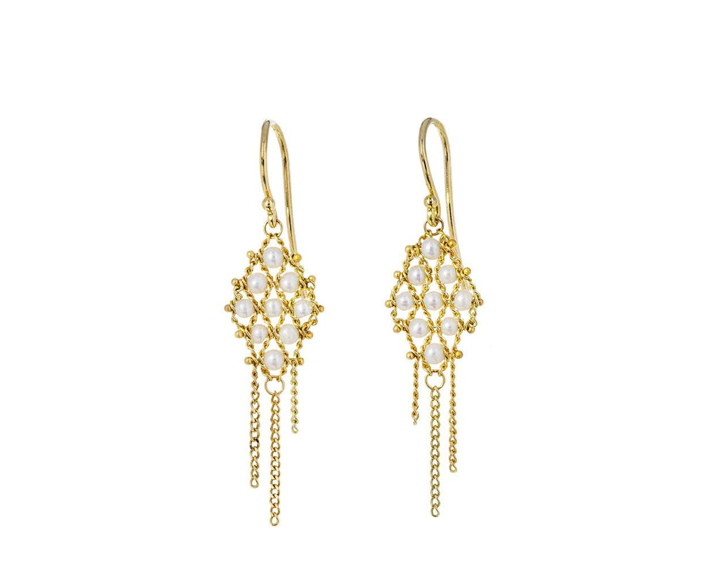 Pearl Textile Earrings - TWISTonline
