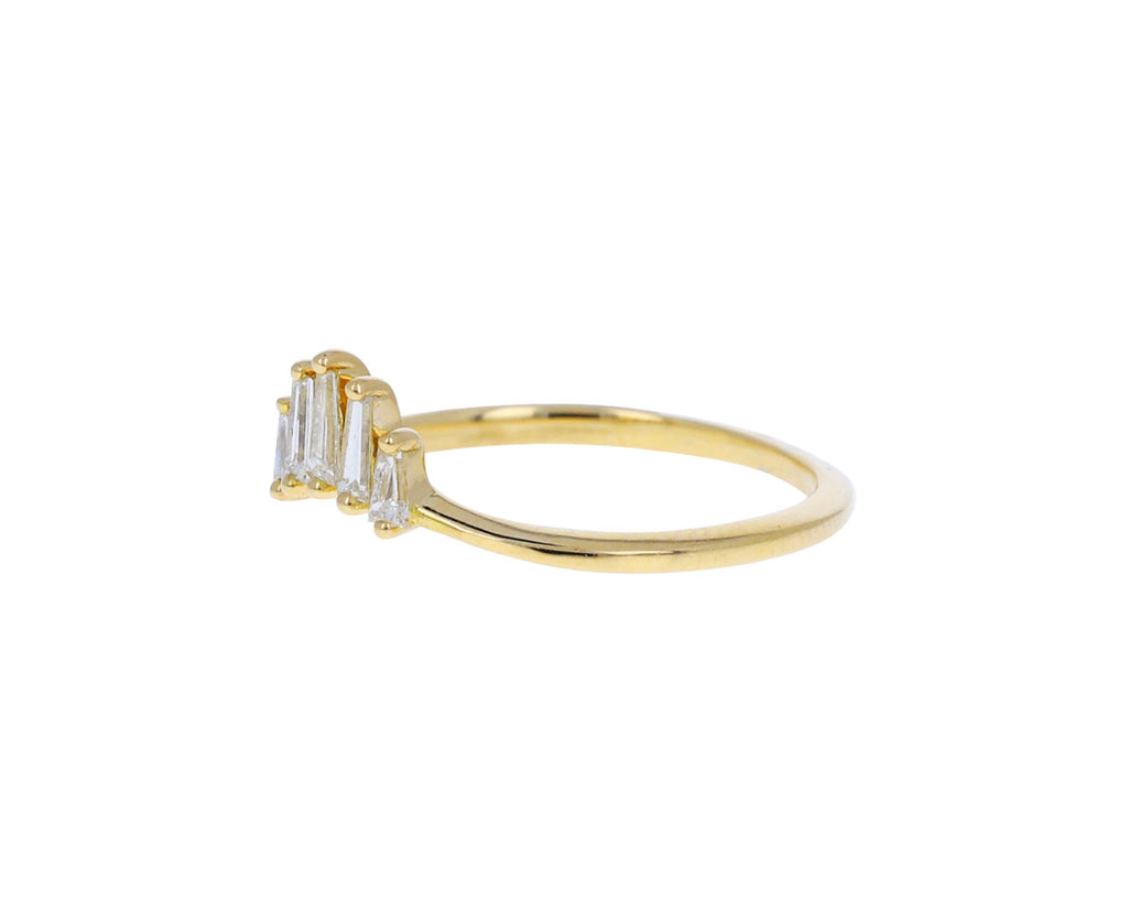 Baguette Diamond Nesting Wedding Ring