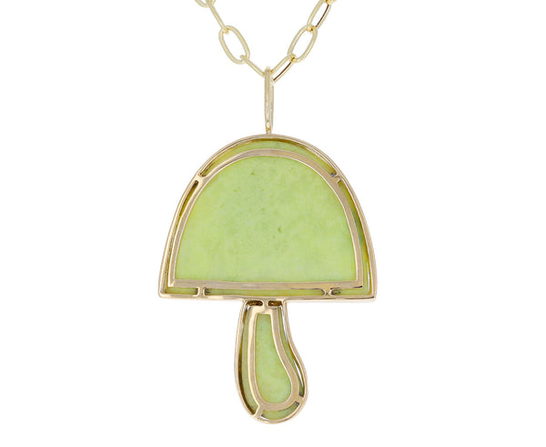 Gold mushroom pendant top