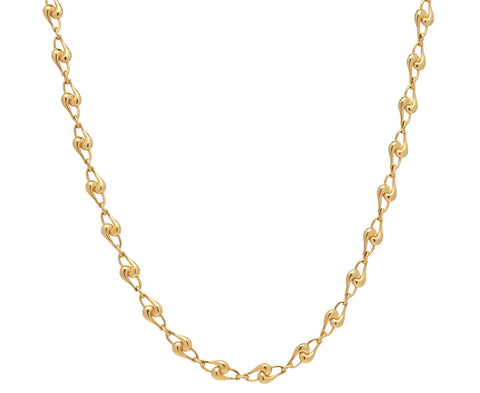 Small Gold Knot Chain Necklace - TWISTonline