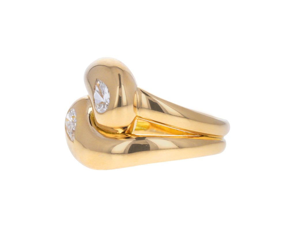 Diamond Gem Knot Ring