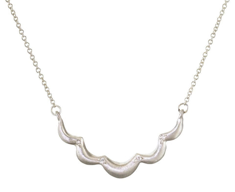 Diamond Scallop Necklace - TWISTonline