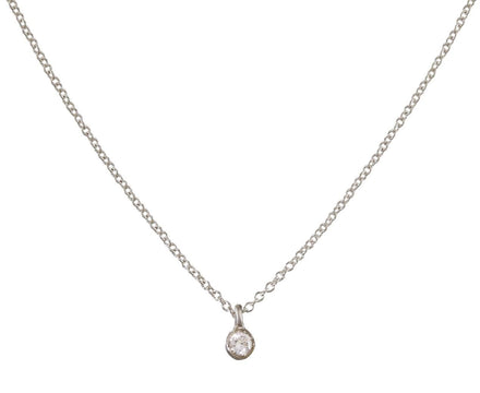 Tiny Diamond Ball Pendant Necklace - TWISTonline 