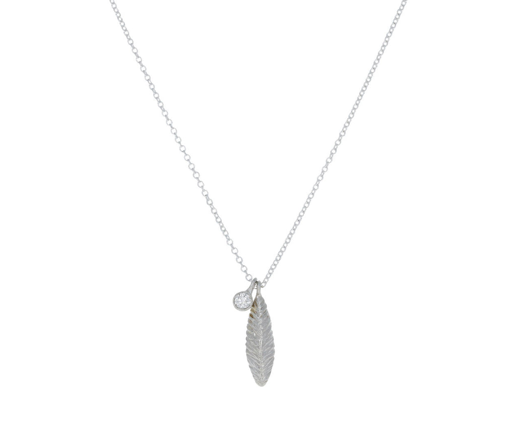 Small Ridged Leaf Necklace