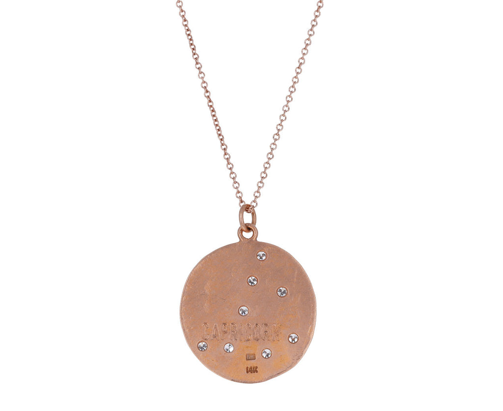Diamond Capricorn Pendant Necklace