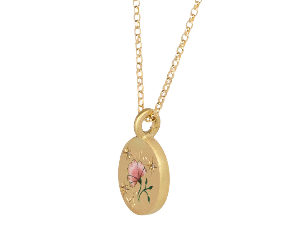 The Rose and Diamond Pendant Necklace
