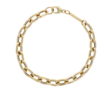 14K Gold Extra Large Open Link Chain Bracelet