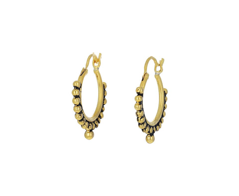 Granulated Hoop Earrings