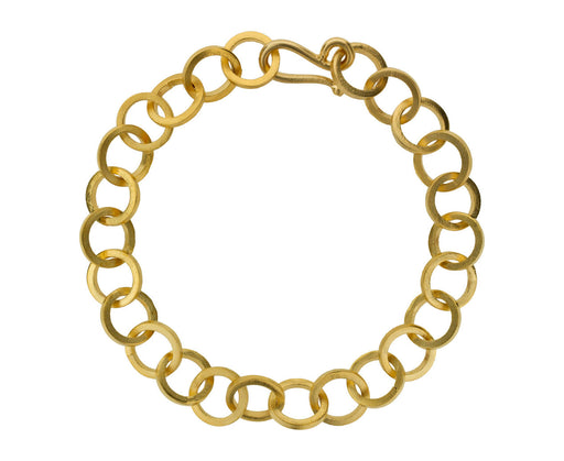 Gold Plated Circle Link Bracelet - TWISTonline