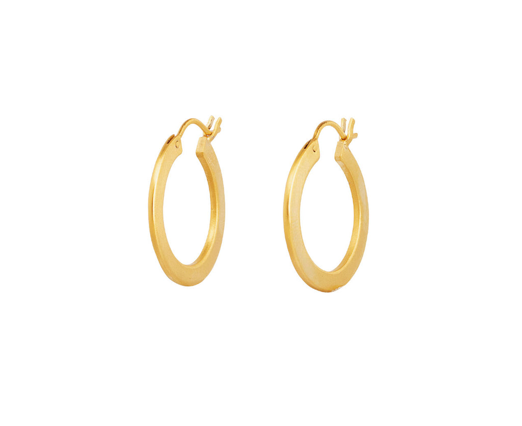 Small Gold Plated Hoops - TWISTonline